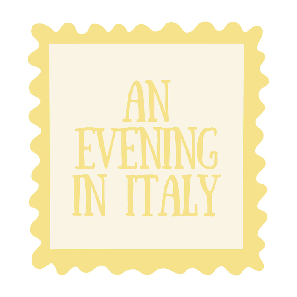An Evening in Italy Party Theme
